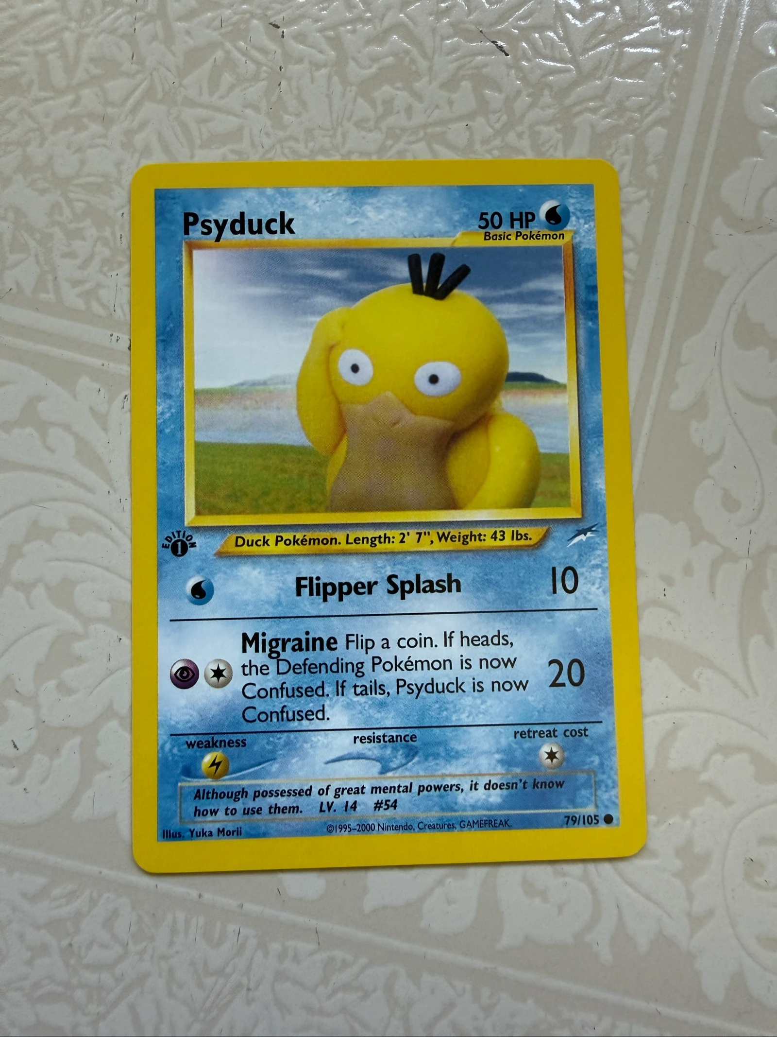 Carta Pokemon psyduck neo destiny First Edition 